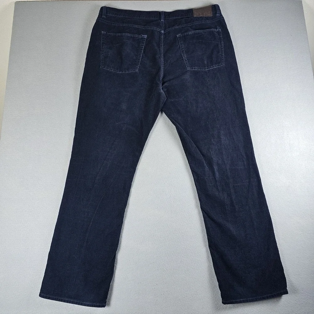 Vintage Polo Ralph Lauren Corduroy Pants Mens 40x32 Blue Straight Chino Zip Fly